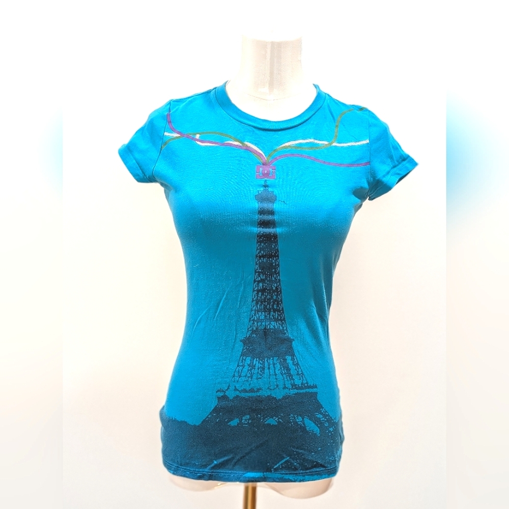 DC Shoes Eiffel Tower Teal T-shirt